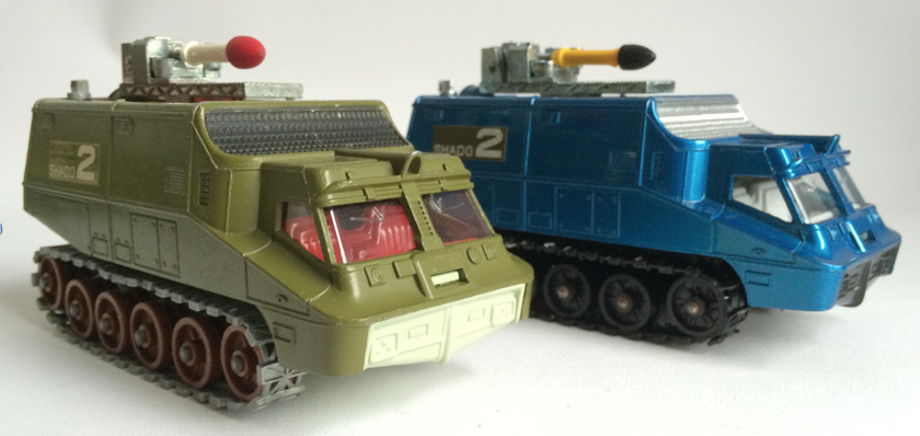 First and last versions of Dinky 353 Shado 2